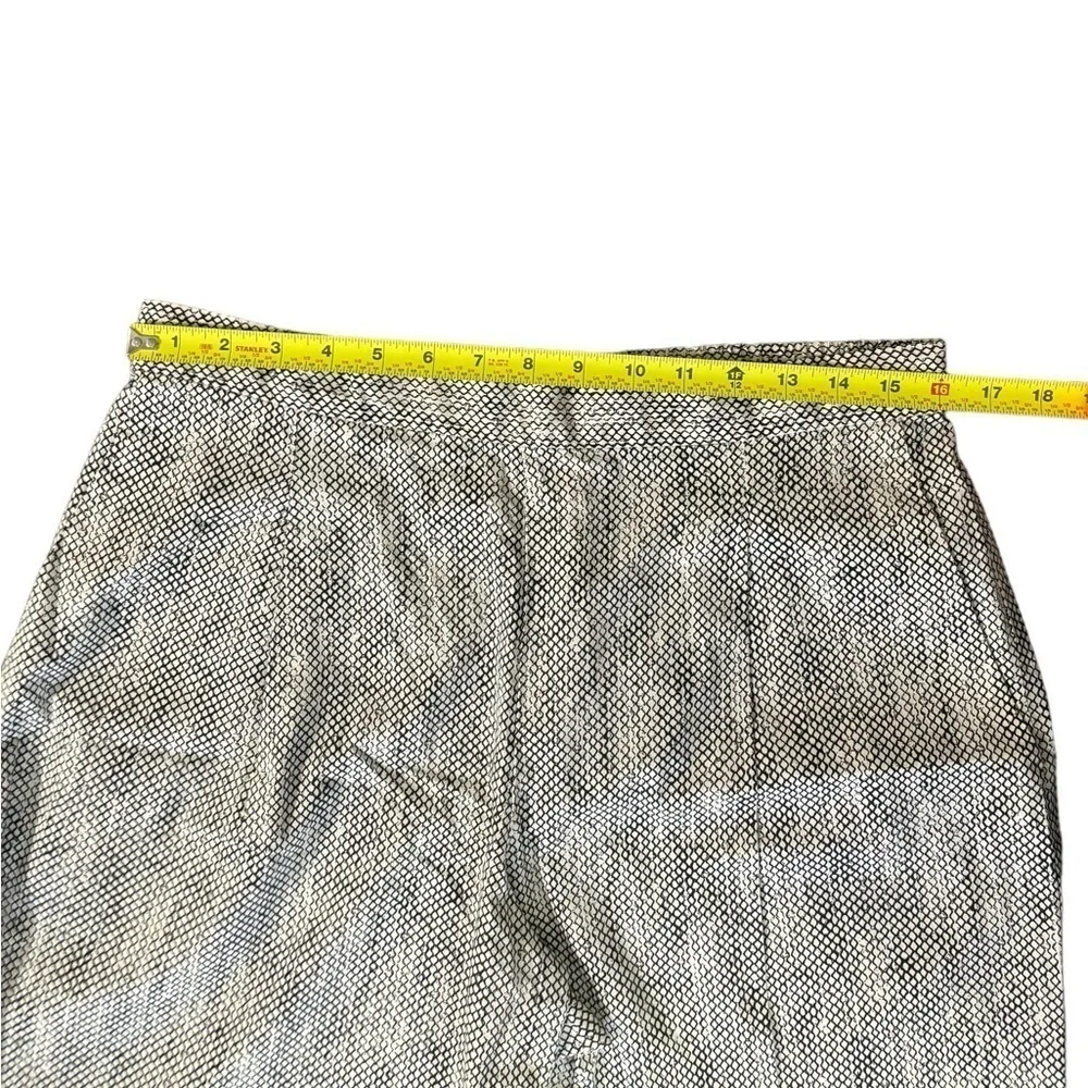 RARE Eileen Fisher 100% Organic Cotton Chainette Printed Wide Leg Crop P…